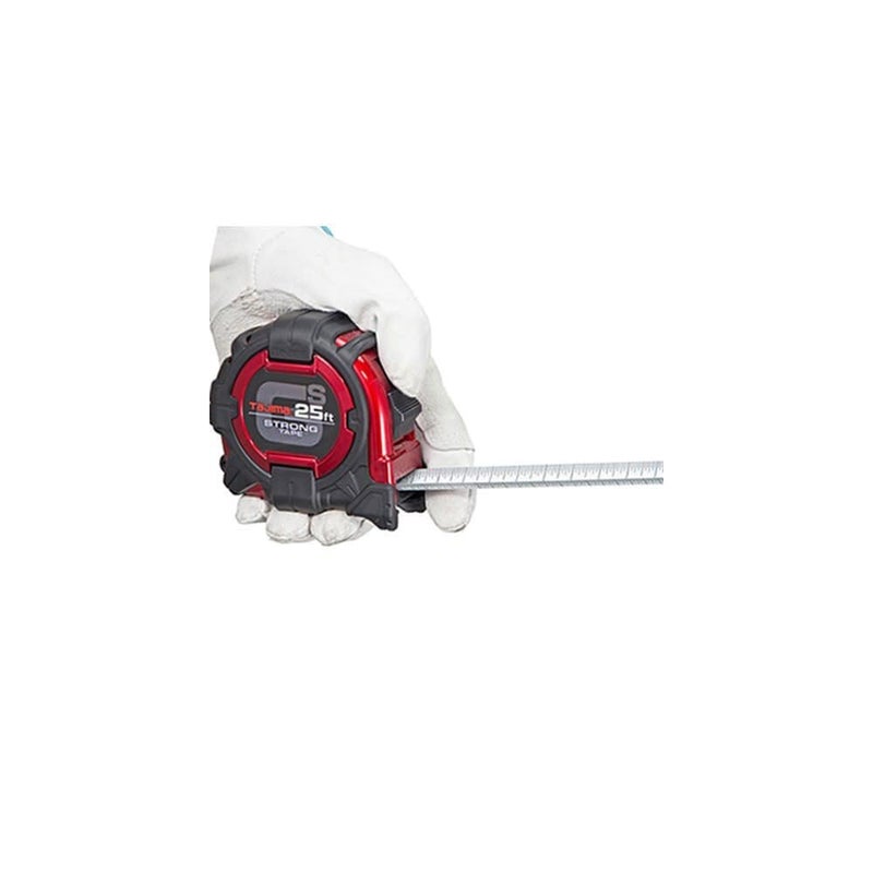 TAJIMA Tape Measure - 25 ft x 1-1/16 inch GS-Lock Measuring Tape with Shock Resistant Case & Acrylic Coated Blade - GS-25BW - Image 3